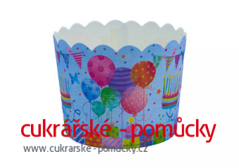 BALONKOVÉ KOŠÍČKY NA CUPCAKES