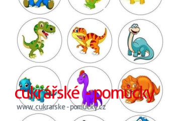 JEDLÝ PAPÍR DINO NA MUFFINY