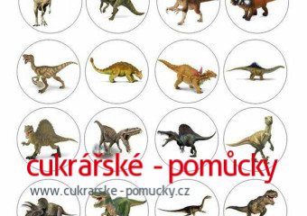 JEDLÝ PAPÍR DINO NA MUFFINY