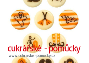 ČOKOLÁDOVÁ DEKORACE HALLOWEEN KOLEČKA