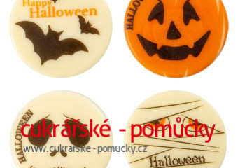 ČOKOLÁDOVÁ DEKORACE HALLOWEEN KOLEČKA VELKÁ