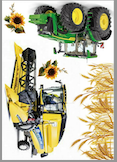 JEDLÝ PAPÍR KOMBAJN A TRAKTOR ŽNĚ