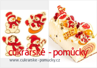 ČOKOLÁDOVÁ DEKORACE SNĚHULÁCI
