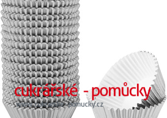 HLINÍKOVÉ KOŠÍČKY NA PRALINKY STŘÍBRNÉ