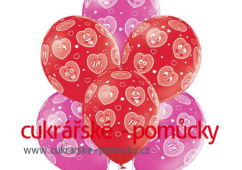 BALONEK HEART SMILEYS