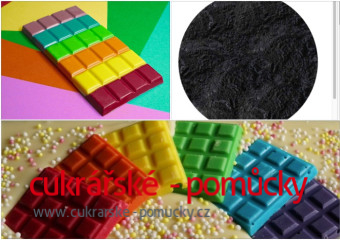 BARVA PRACHOVÁ DO TUKŮ A ČOKOLÁD ČERNÁ