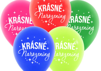 BALONKY KRÁSNÉ NAROZENINY  5 KS