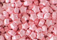 CUKROVÁ DEKORACE HVĚZDIČKY BABY PINK