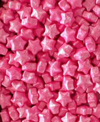 CUKROVÁ DEKORACE HVĚZDIČKY ROSE PINK