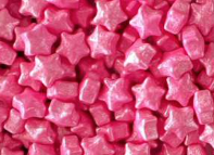 CUKROVÁ DEKORACE HVĚZDIČKY ROSE PINK