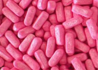 CUKROVÁ DEKORACE TYČINKY ROSE PINK