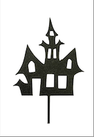 SILUETA - ZÁPICH DO DORTU HALLOWEEN ZÁMEK