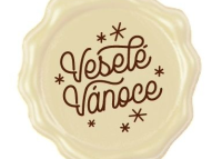 ČOKOLÁDOVÁ DEKORACE VESELÉ VÁNOCE  16 ks