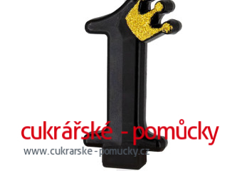 DORTOVÁ SVÍČKA ČERNÁ ČÍSLO  1