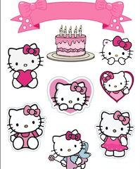 JEDLÝ PAPÍR HELLO KITTY 6