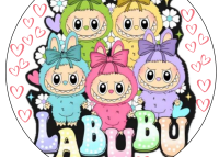 náhled - JEDLÝ PAPÍR LABUBU  XII