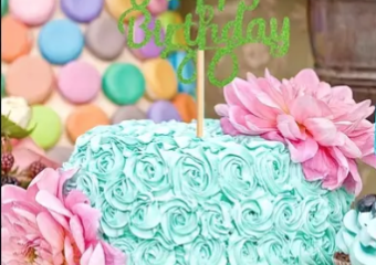 ZÁPICH HAPPY BIRTHDAY TŘPYTIVÝ ZELENÝ
