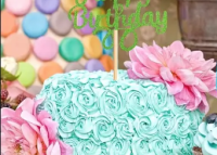 ZÁPICH HAPPY BIRTHDAY TŘPYTIVÝ ZELENÝ