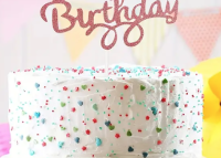 ZÁPICH HAPPY BIRTHDAY TŘPYTIVÝ ROSE GOLD
