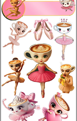 JEDLÝ PAPÍR BALLERINA CAPPUCCINA 2