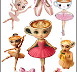 JEDLÝ PAPÍR BALLERINA CAPPUCCINA 2