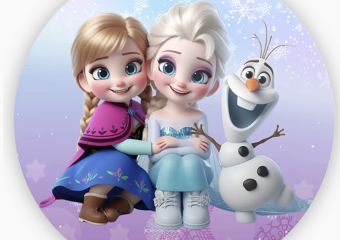 JEDLÝ PAPÍR FROZEN - LEDOVÉ KRÁLOVSTVÍ