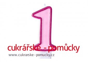 SVÍČKA RŮŽOVÁ 1