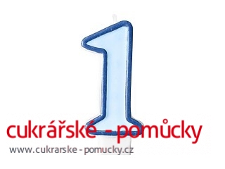 SVÍČKA MODRÁ 1